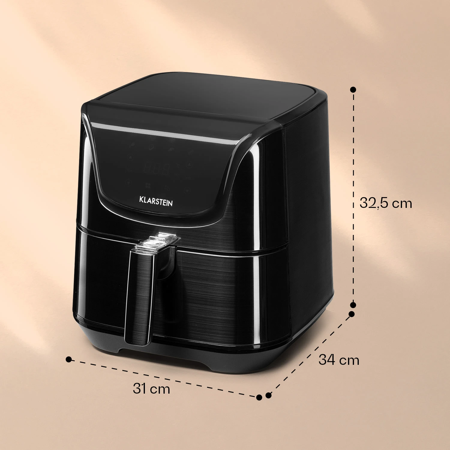 AeroVital Deluxe Heißluftfritteuse 1700W 5,4 Liter Edelstahl – Bild 7