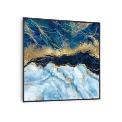 Wonderwall Air Art Smart Infrarotheizung Blauer Marmor 60x60cm 350W