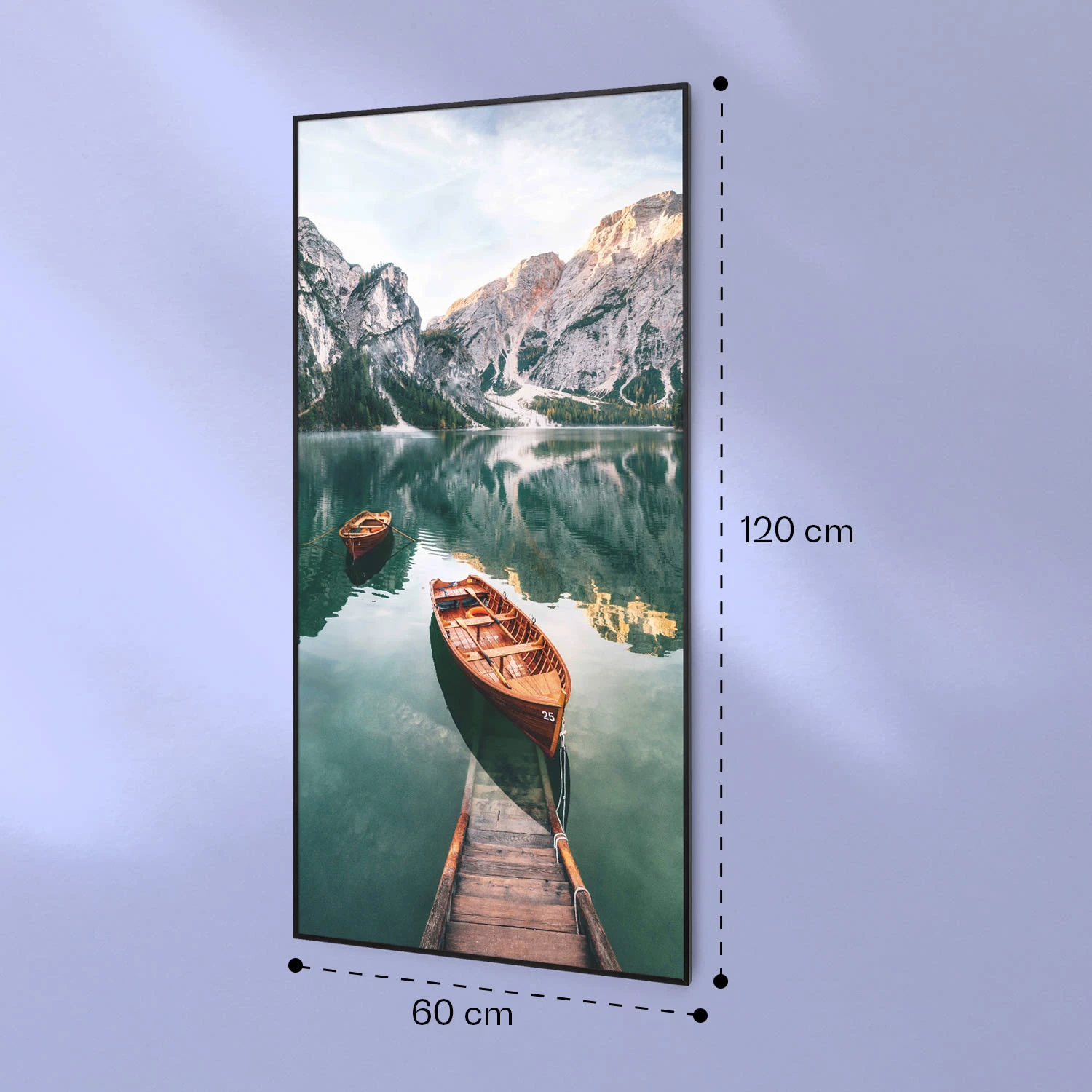 Wonderwall Air Art Smart Infrarotheizung See Vertikal 60x120cm 700W – Bild 7