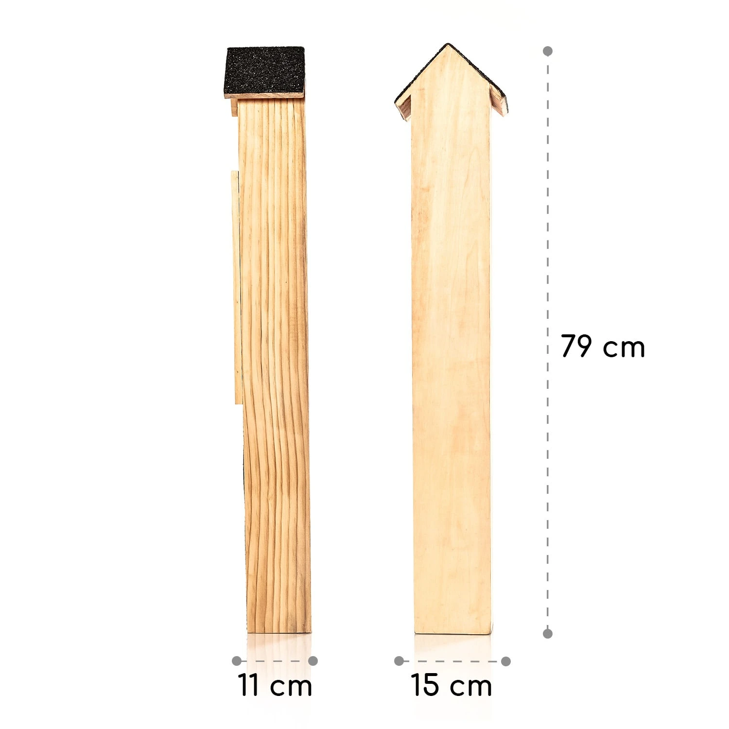 Insektenhotel Mit Erdspieß Ganzjährig Bewohnbar Holz – Bild 5