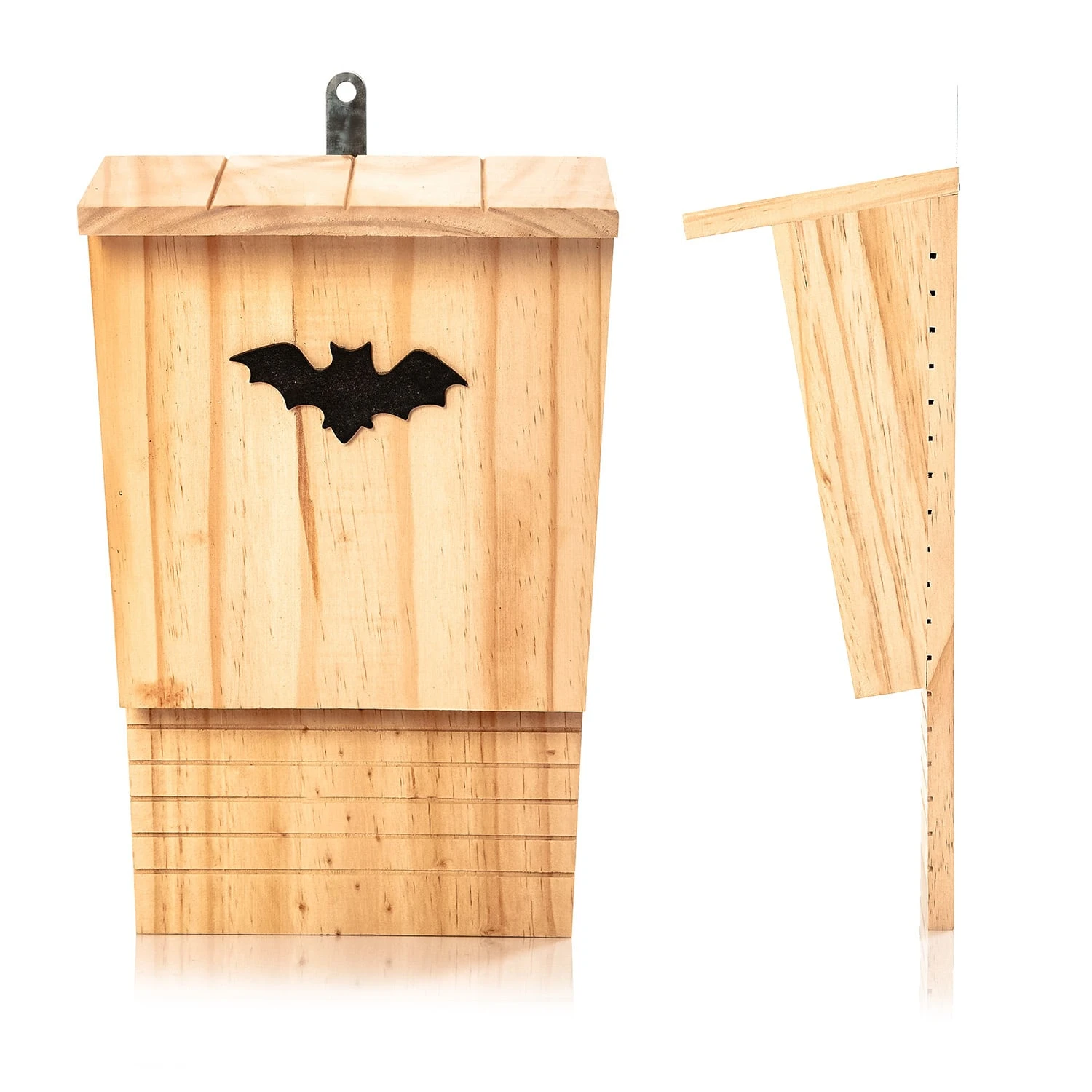 Fledermaushaus Nistkasten Überwinterungshilfe Ganzjährig Kiefer – Bild 8
