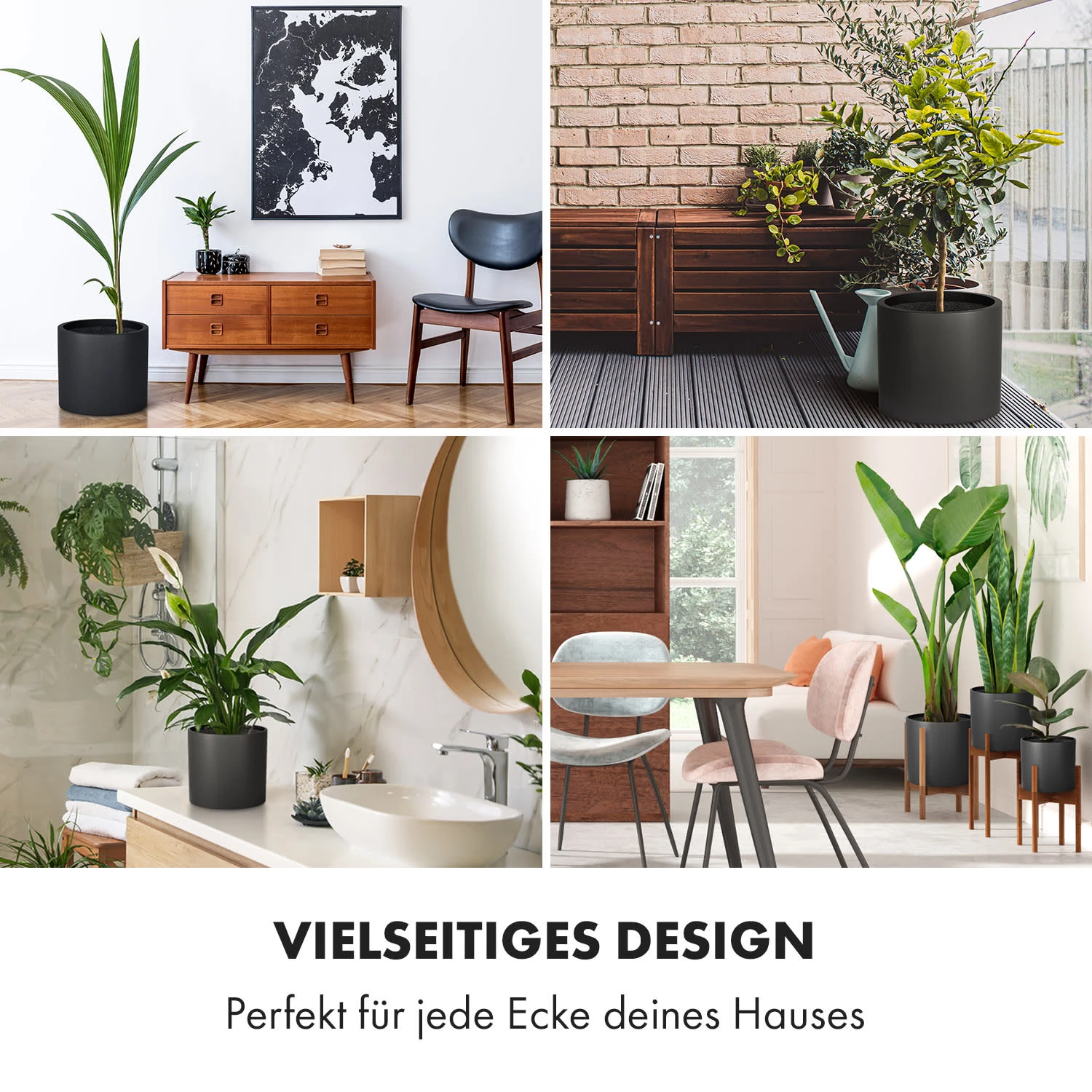 Gendt Pflanztopf Übertopf Faserstein In/Outdoor – Bild 2