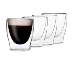 DUOS Doppelwandiges Glas 80 Ml Trinkglas Espresso Borosilikatglas