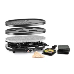 All-U-Can-Grill Raclette Raclette-Grill 4-in-1 Zubehör Für 8 Personen