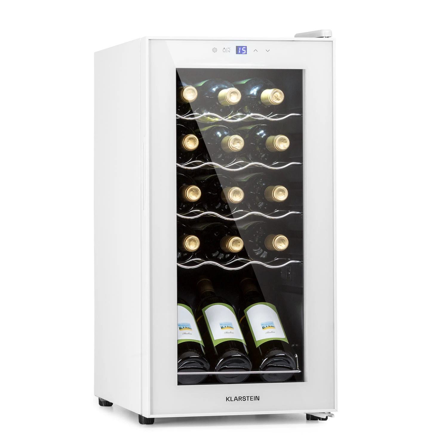 Shiraz 15 Slim Uno Weinkühlschrank 44l Touch-Bedienfeld 5-18°C