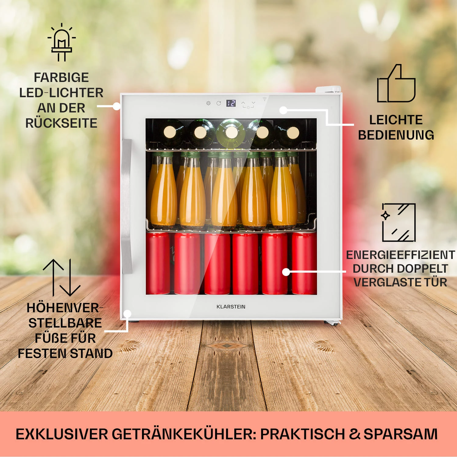 Coachella 50 Weinkühlschrank 47 Liter WiFi-Funktion Hintergrundbeleuchtung Edelstahl – Bild 5