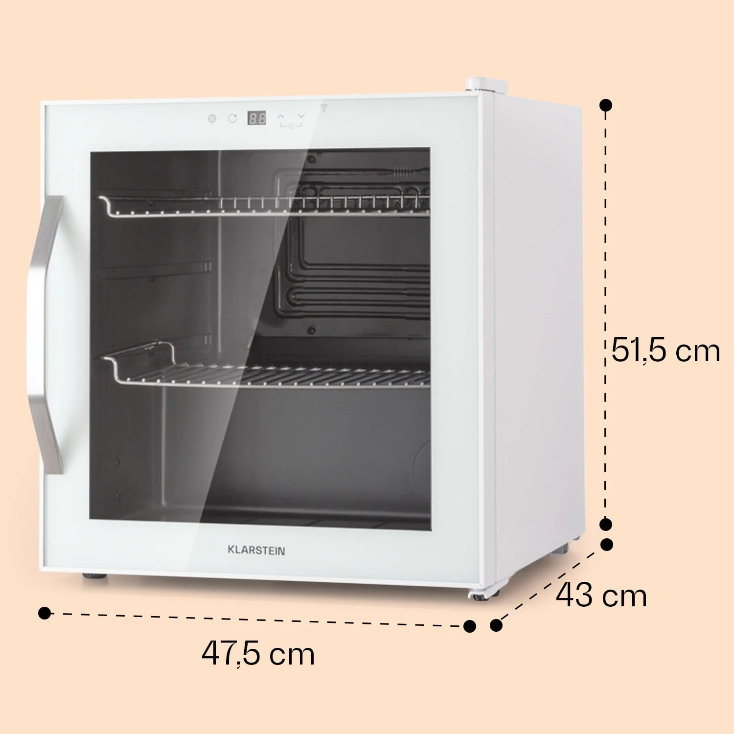 Coachella 50 Weinkühlschrank 47 Liter WiFi-Funktion Hintergrundbeleuchtung Edelstahl – Bild 7