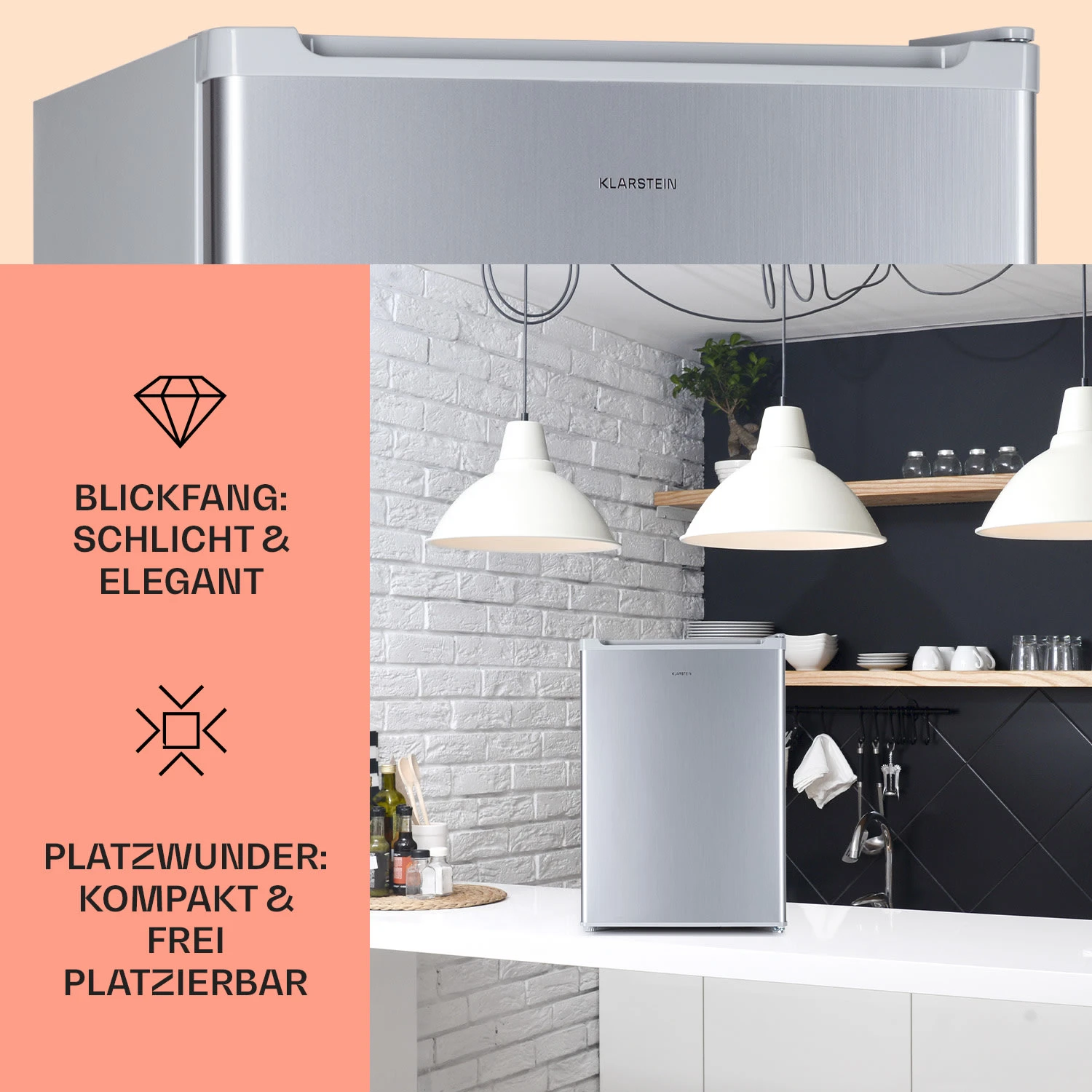 Fargo 67 Kühlschrank Minibar 67 Liter / 4 Liter Gefrierfach Kompakt – Bild 3