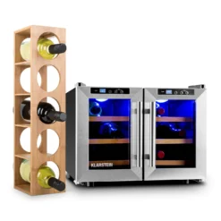 Reserva Saloon Weinset 2-teilig Weinkühlschrank Weinregal