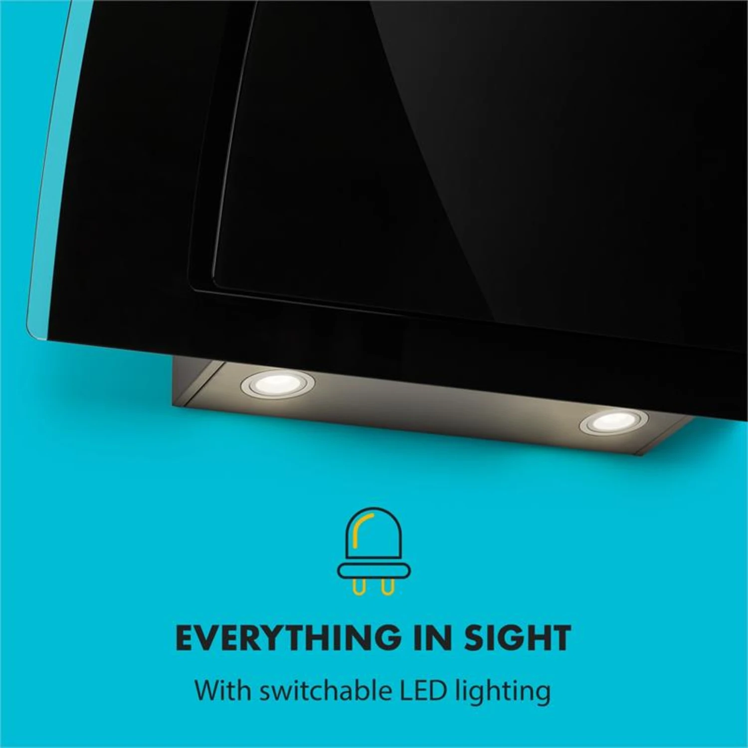 Sabia 90 Dunstabzugshaube | 90cm | 600 M³/h | Energieeffizienzklasse A | Inklusive 2 X Aktivkohlefilter – Bild 4