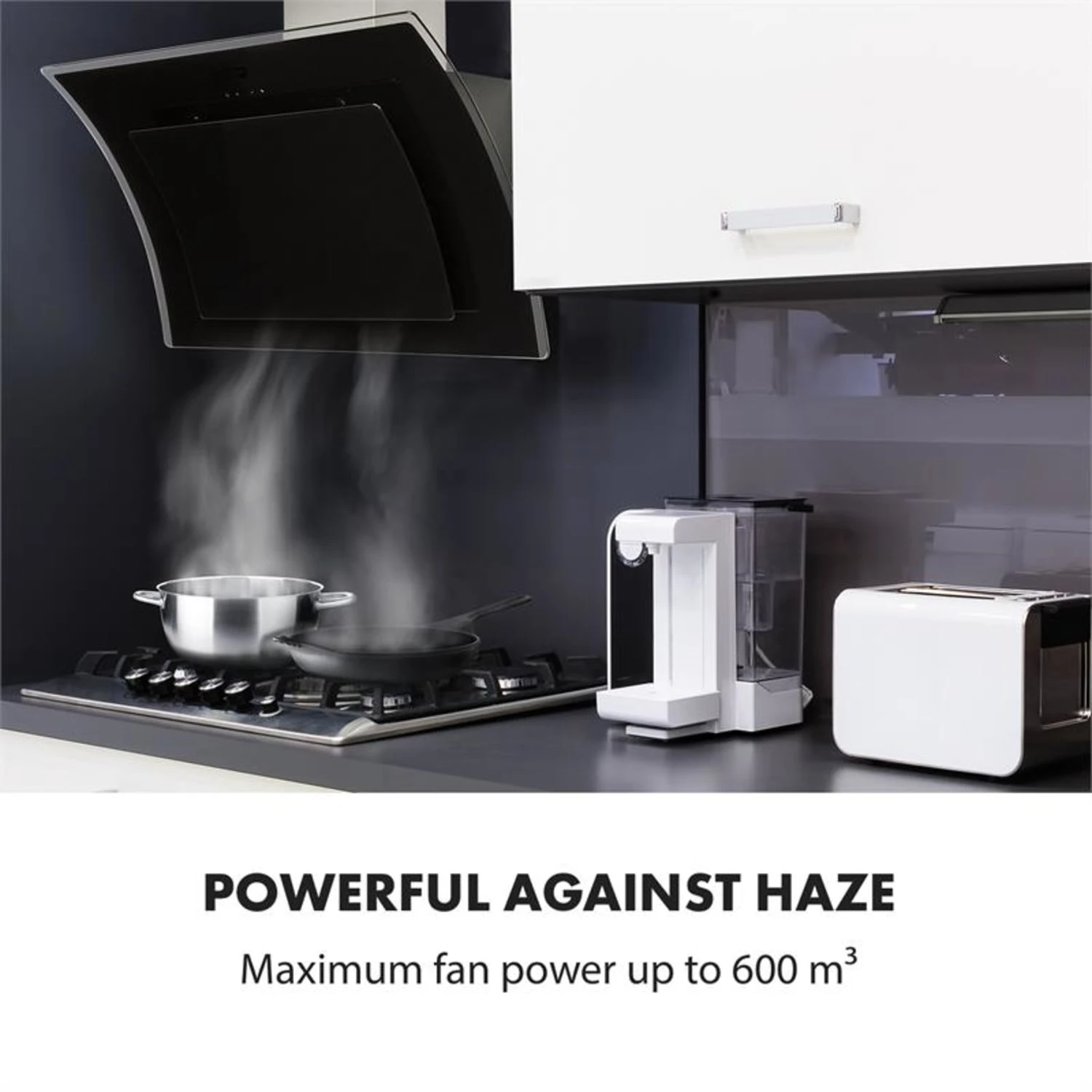 Sabia 90 Dunstabzugshaube | 90cm | 600 M³/h | Energieeffizienzklasse A | Inklusive 2 X Aktivkohlefilter – Bild 5