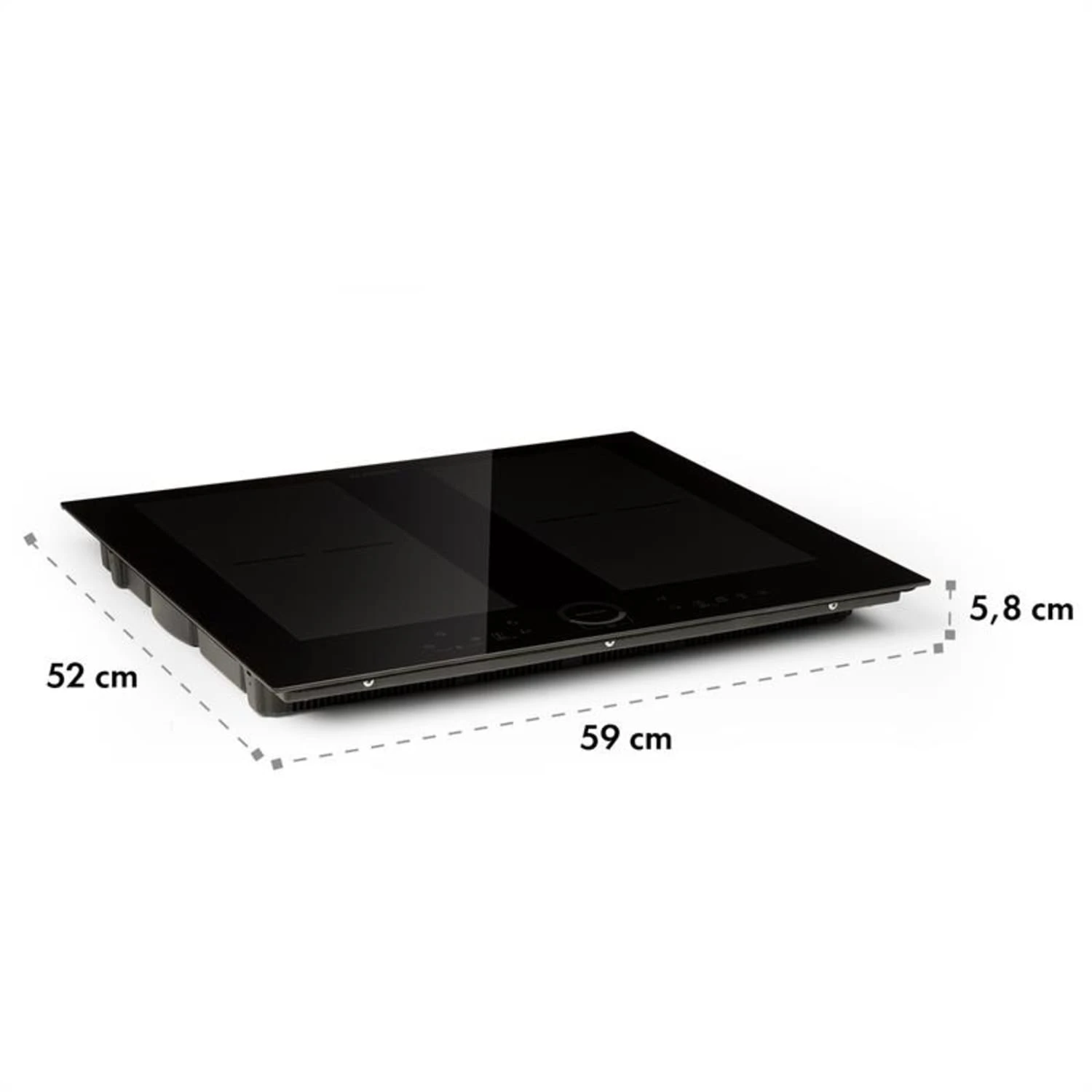 Kalahari Delicatessa Einbau-Ofen-Set Induktion 7000W 68Ltr Schwarz Edelstahl – Bild 11