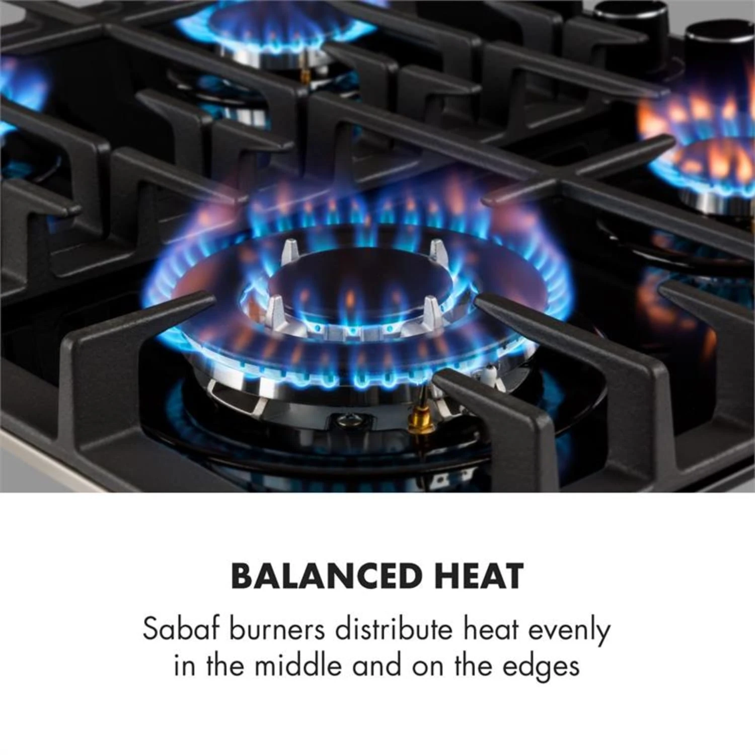 Gusteau Ignito Einbau-Ofen-Set Elektro / Gas 64Ltr Schwarz Edelstahl – Bild 7